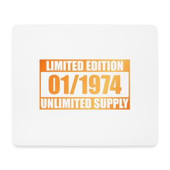 50th Birthday Limited Edition - ꝏ Supply 01/1974 - Mouse Pad (horizontal) - white - Front