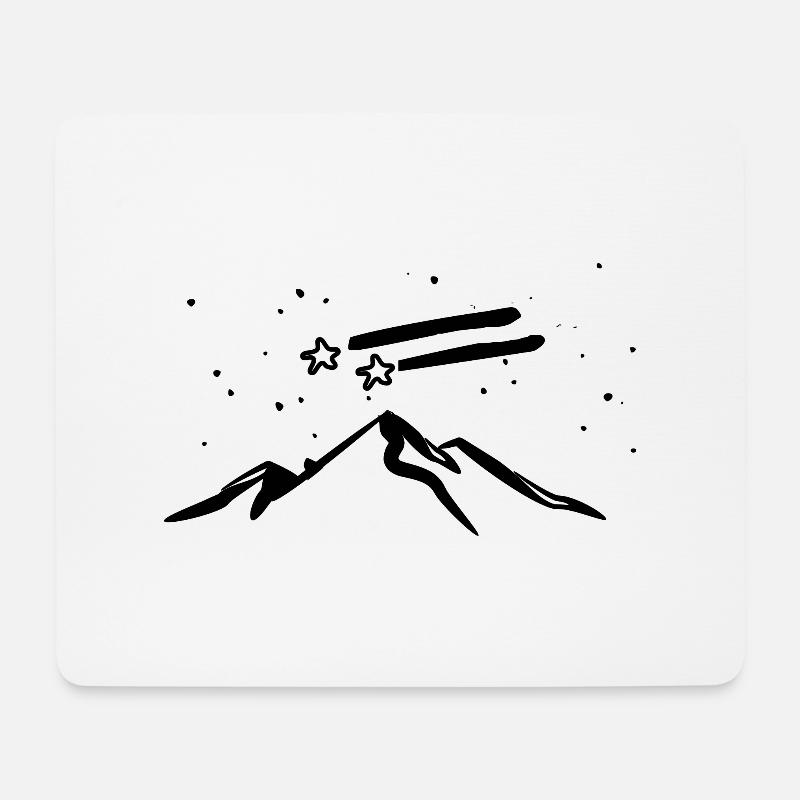 Sternenstaub - Mousepad (Querformat) - Weiß