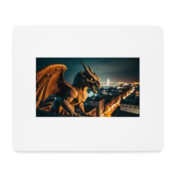 Gargoyle mit einem bösen Lächeln Monster dunkler Horror - Mousepad (Querformat) - Weiß - Vorne