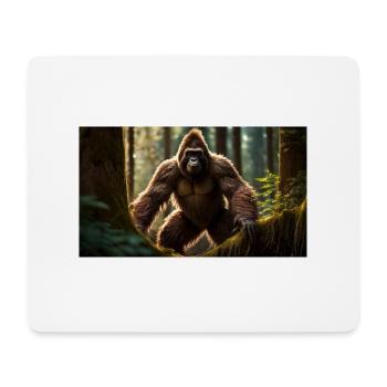 Sasquatch Bigfoot im Waldmonster dunkel - Mousepad (Querformat) - Weiß - Vorne