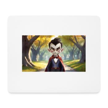 Vampire - Junge niedliche kleine Monster - Mousepad (Querformat) - Weiß - Vorne