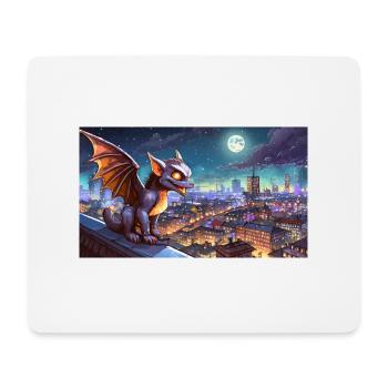 Gargoyle - junge, niedliche kleine Monster - Mousepad (Querformat) - Weiß - Vorne