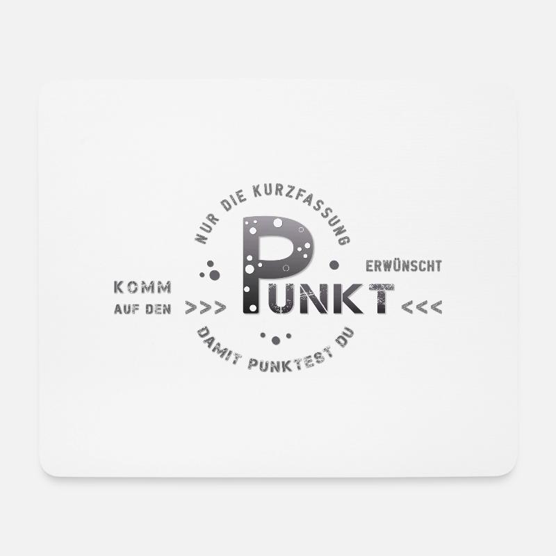 zum Punkt kommen auf den Punkt kommen - Mousepad (Querformat) - Weiß