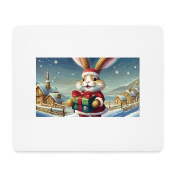 funny hooey the Easter Bunny delivers the Christma - Mouse Pad (horizontal) - white - Front
