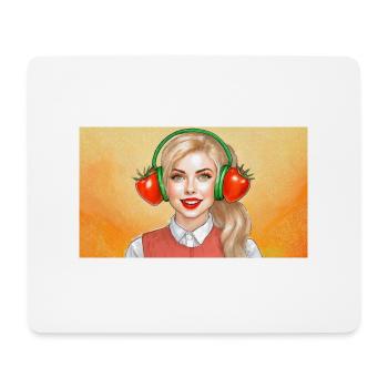 Tomaten auf den Ohren - Mousepad (Querformat) - Weiß - Vorne