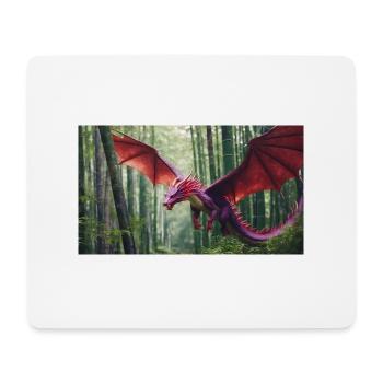 Une majestueuse petite traînée violette et rose réaliste - Tapis de souris (format paysage) - blanc - Devant