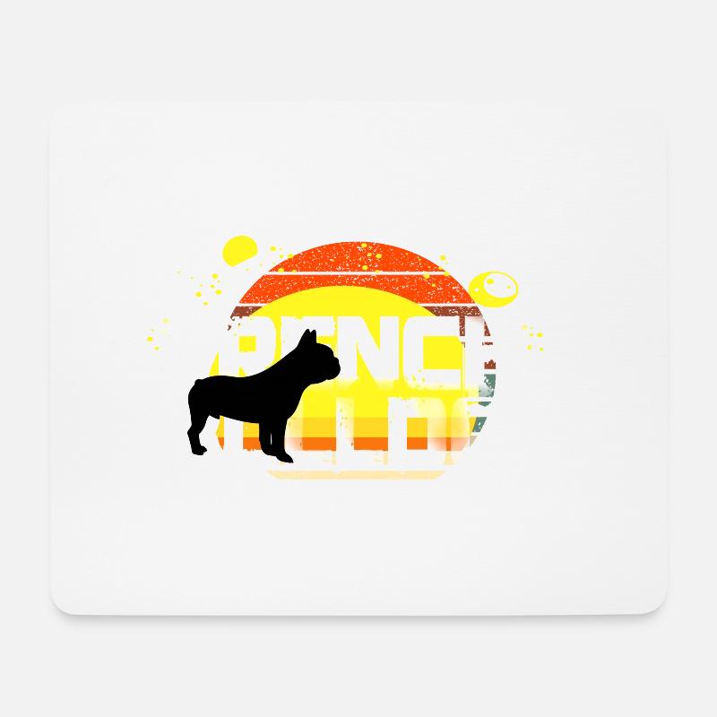 Hund - Mousepad (Querformat) - Weiß