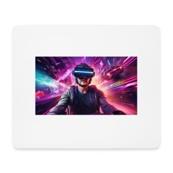 Galaktische Visionen Der Weltraumpilot der Zukunft - Mousepad (Querformat) - Weiß - Vorne