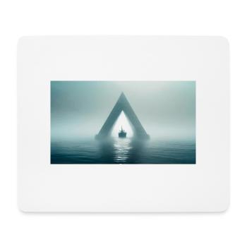 gruselige mythische Orte – Bermuda-Dreieck - Mousepad (Querformat) - Weiß - Vorne