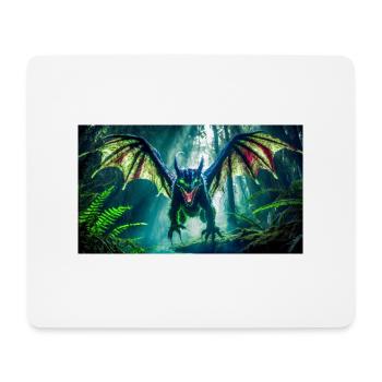 evil Chupacabra in South America monster dark - Mouse Pad (horizontal) - white - Front