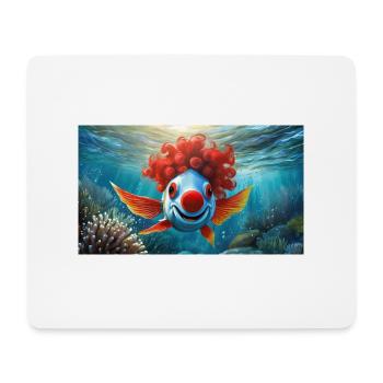 Pun ambiguous german expression - Clownfisch - Mouse Pad (horizontal) - white - Front