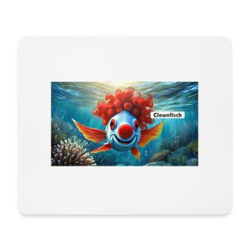 Pun ambiguous german expression - Clownfisch - Mouse Pad (horizontal) - white - Front