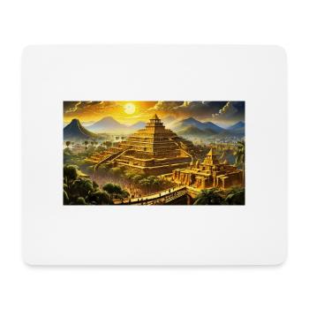 beautiful mythical places – El Dorado Golden city - Mouse Pad (horizontal) - white - Front