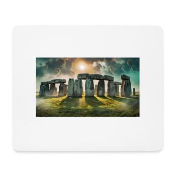 wunderschöne mythische Orte – Stonehenge - Mousepad (Querformat) - Weiß - Vorne