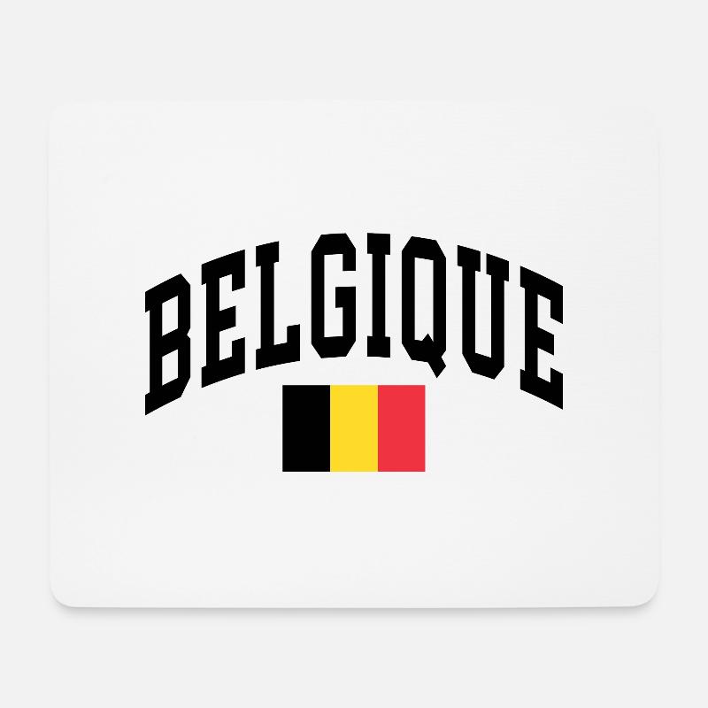 Belgique - Tapis de souris (format paysage) - blanc