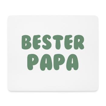 Bester Papa Grün - Mousepad (Querformat) - Weiß - Vorne