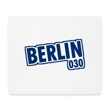 Berlin - 030 - Hauptstadt - Deutschland - Vorwahl - Mousepad (Querformat) - Weiß - Vorne