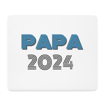 Papa 2024 - Mousepad (Querformat) - Weiß - Vorne