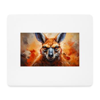 Animaux mignons - kangourou - Tapis de souris (format paysage) - blanc - Devant