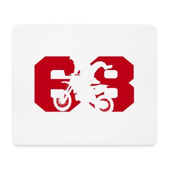 Moto 68 Biker - Mousepad (Querformat) - Weiß - Vorne