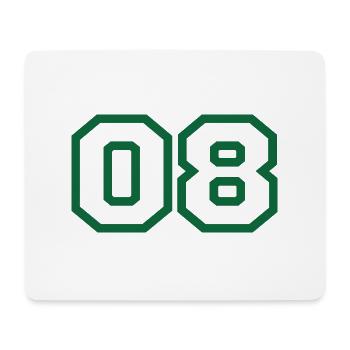 Number 8 Green Sport - Mouse Pad (horizontal) - white - Front