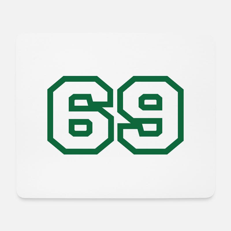 Nummer 69 Sport - Mousepad (Querformat) - Weiß