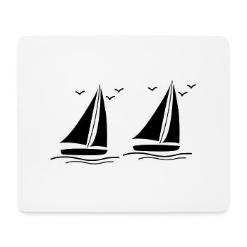segelboote - Mousepad (Querformat) - Weiß - Vorne