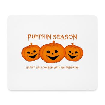 citrouilles citrouille d’Halloween - Tapis de souris (format paysage) - blanc - Devant