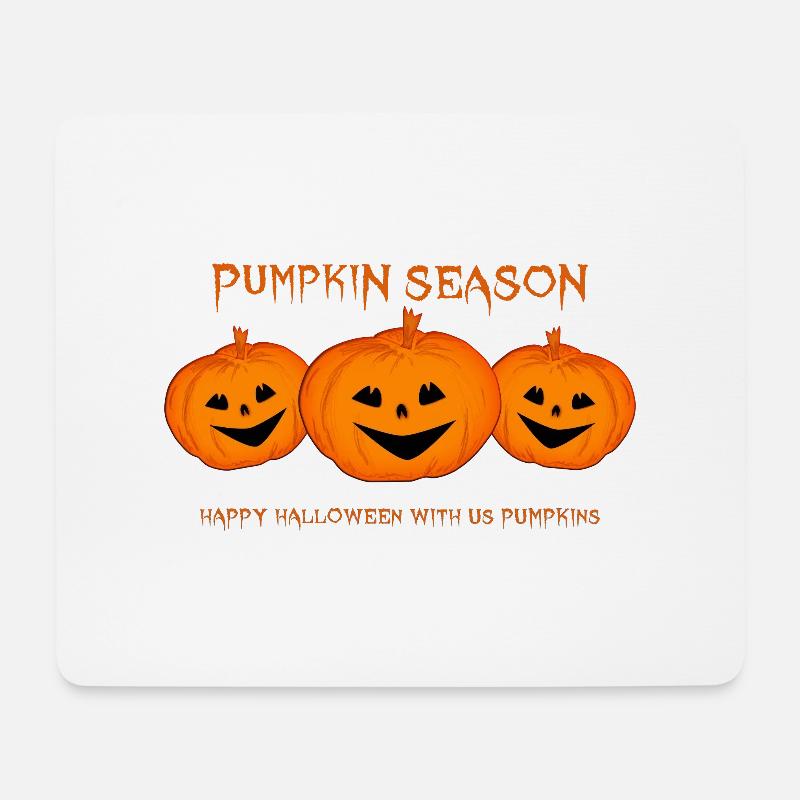 pumpkins Halloween Kürbis - Mousepad (Querformat) - Weiß