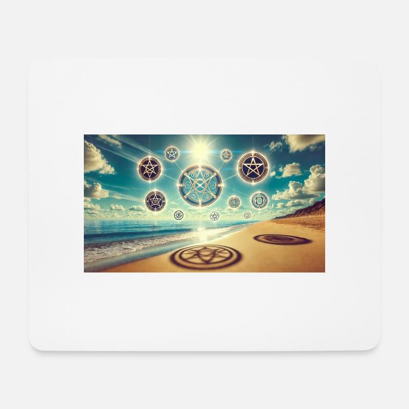 Zauberei - Mousepad (Querformat) - Weiß