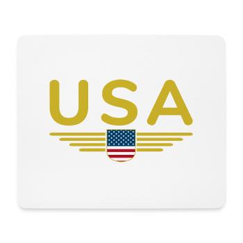 Ich liebe USA, Eleganz Stil Design T-Shirt - Mousepad (Querformat) - Weiß - Vorne