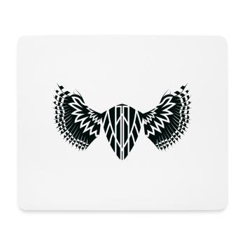 The Mystical Winged Ancient Shield - Mouse Pad (horizontal) - white - Front