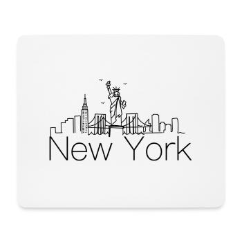 New York Skyline - Mousepad (Querformat) - Weiß - Vorne
