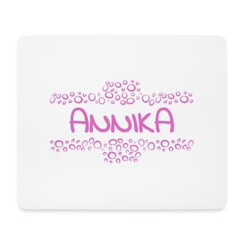 Vorname Annika - Mousepad (Querformat) - Weiß - Vorne