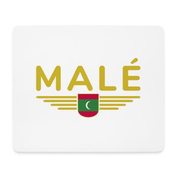 Malé Fans: Stilvolle Kleidung - Mousepad (Querformat) - Weiß - Vorne