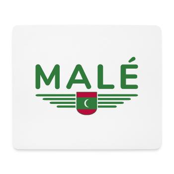 Malé Fans: Stilvolle Kleidung - Mousepad (Querformat) - Weiß - Vorne