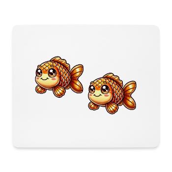 Bande dessinée Poisson rouge 2 - Tapis de souris (format paysage) - blanc - Devant