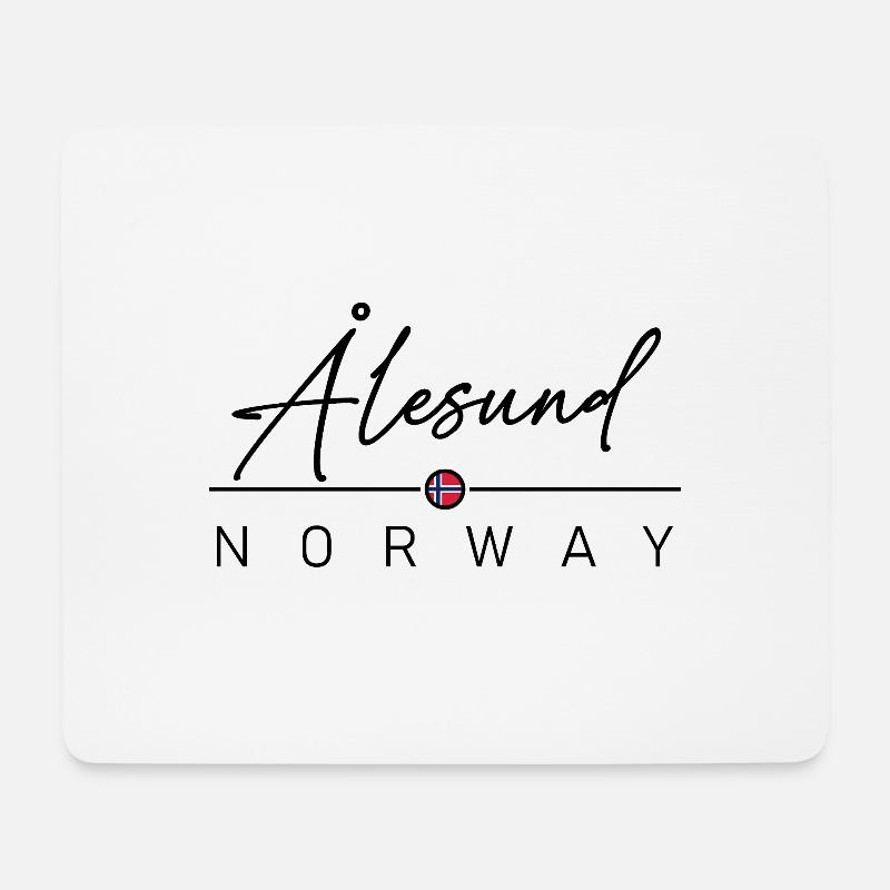 Norwegen - Alesund - Norge - Norway - Mousepad (Querformat) - Weiß