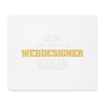 Concepteur de sites Web en tant que métier - Tapis de souris (format paysage) - blanc - Devant