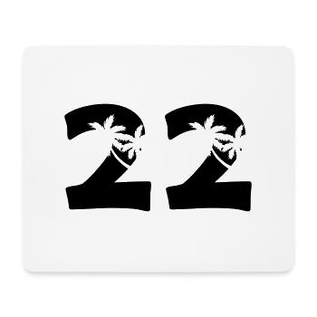 22 - Mousepad (Querformat) - Weiß - Vorne