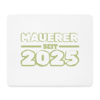 Maurer 2025 - Mousepad (Querformat) - Weiß - Vorne