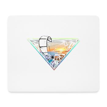 Lever de soleil - Tapis de souris (format paysage) - blanc - Devant