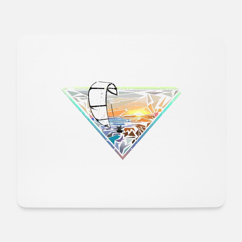 Lever de soleil - Tapis de souris (format paysage) - blanc
