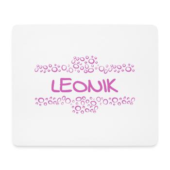 Leonik - Mousepad (Querformat) - Weiß - Vorne