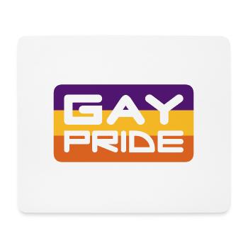 Gay Pride - Mousepad (Querformat) - Weiß - Vorne