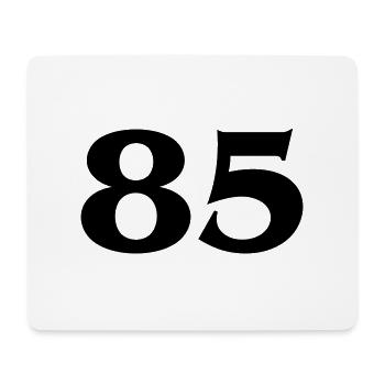 Zahl 85 - Mousepad (Querformat) - Weiß - Vorne