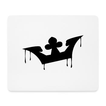 crown - Tapis de souris (format paysage) - blanc - Devant