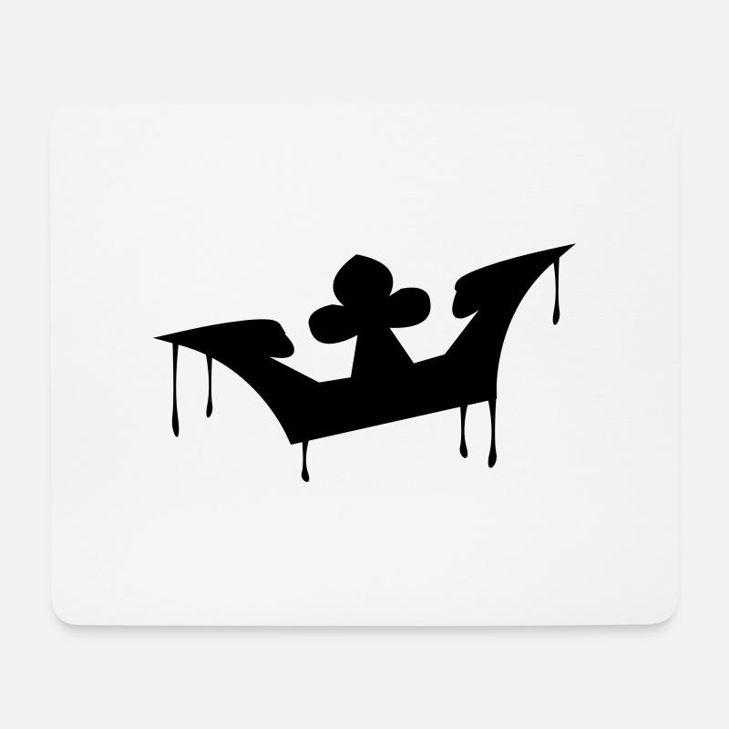 crown_krone - Mousepad (Querformat) - Weiß