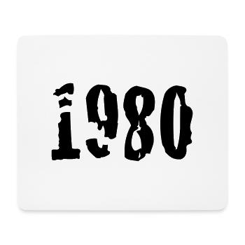 1980 - Mousepad (Querformat) - Weiß - Vorne
