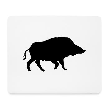 wildschweinchen//wild boar//sanglier - Tapis de souris (format paysage) - blanc - Devant